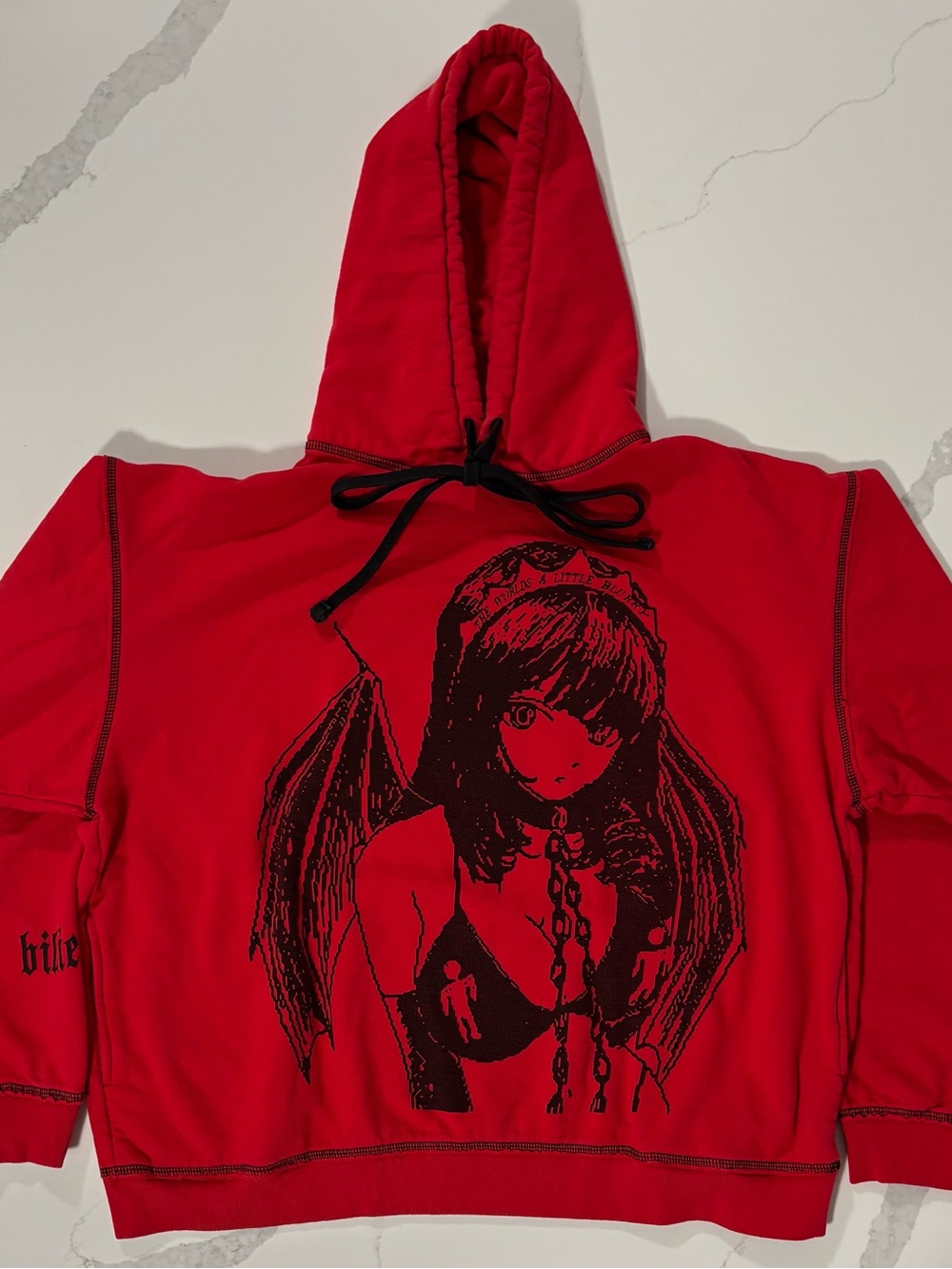 Rare Billie Eilish Princess Blurry Hoodie Size Medium